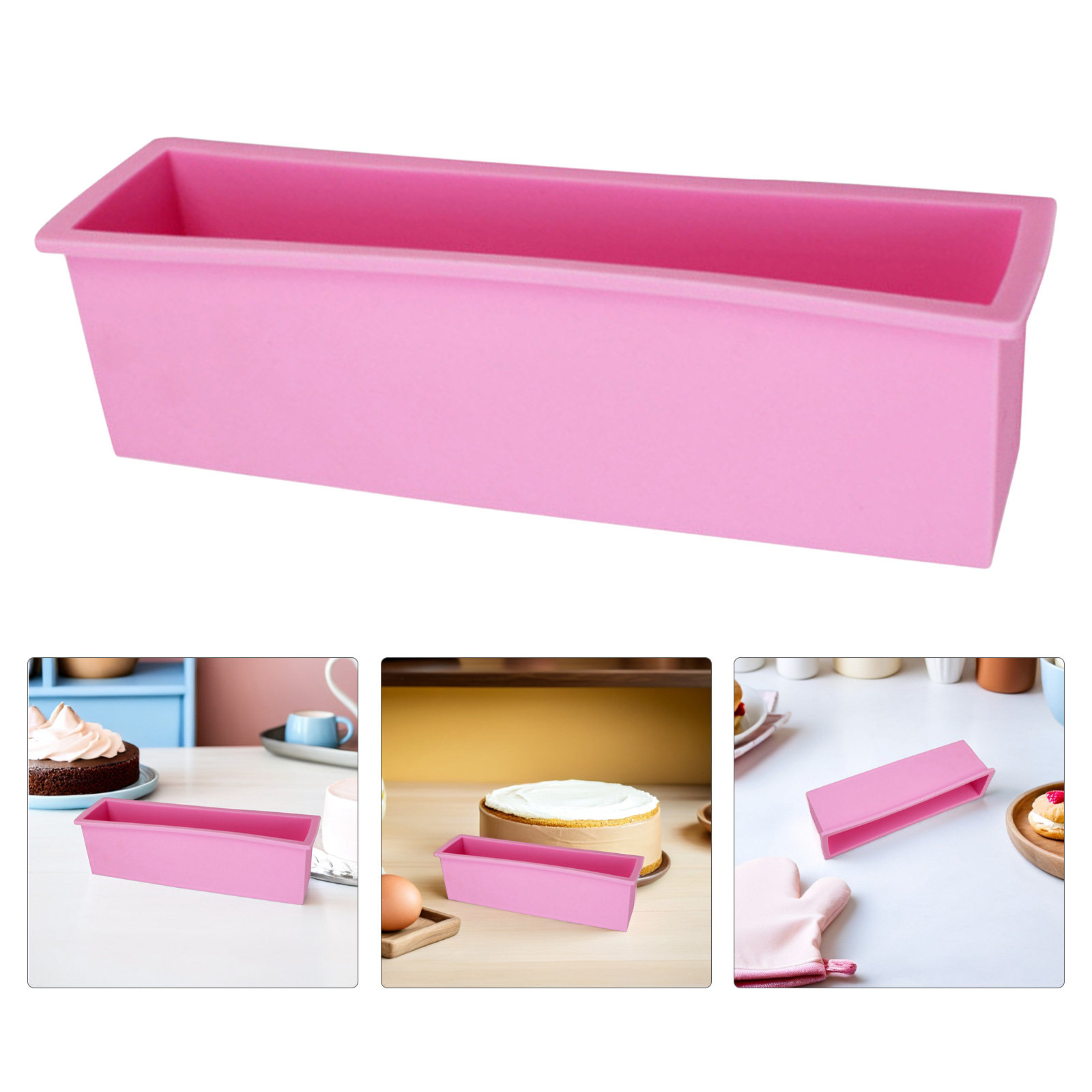 Soap Making Homemade - Rectangular Silicone Soap Mold Flexible DIY