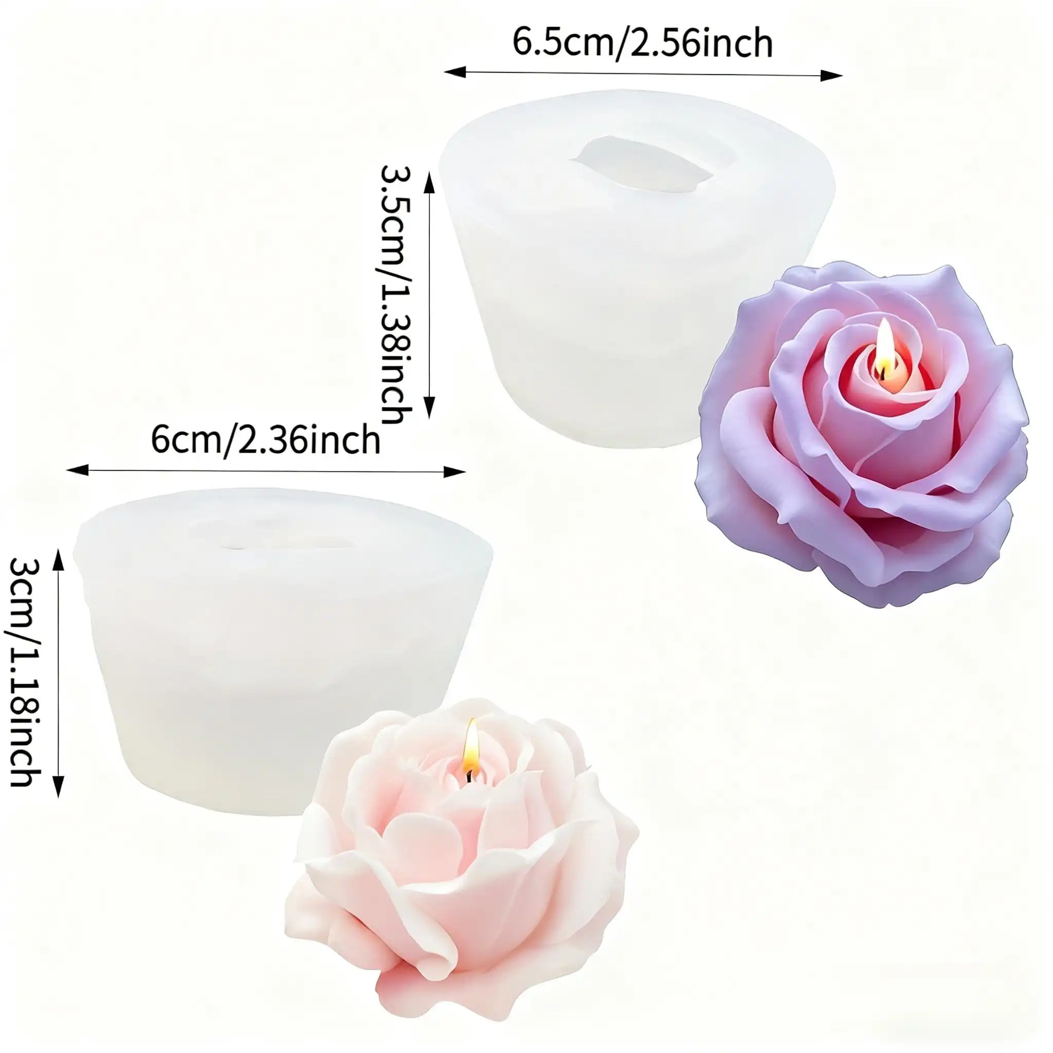 2-Piece Romantic 3D Rose Silic - đánh giá và giá Quality Soap Making Kit