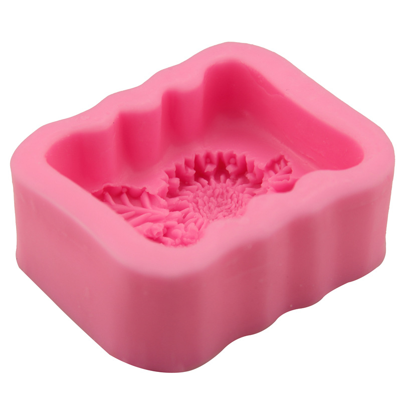 3D Square Flower Silicone Soap - đánh giá và giá Soap Making Homemade