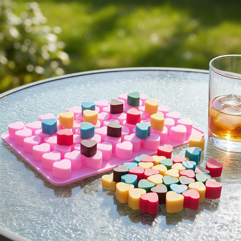 55 Grids Heart Silicone Cake M - đánh giá và giá Soap Making Utensils