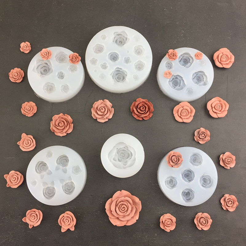 3D Rose Flower Shape Leaf Sili - đánh giá và giá Soap Making Utensils