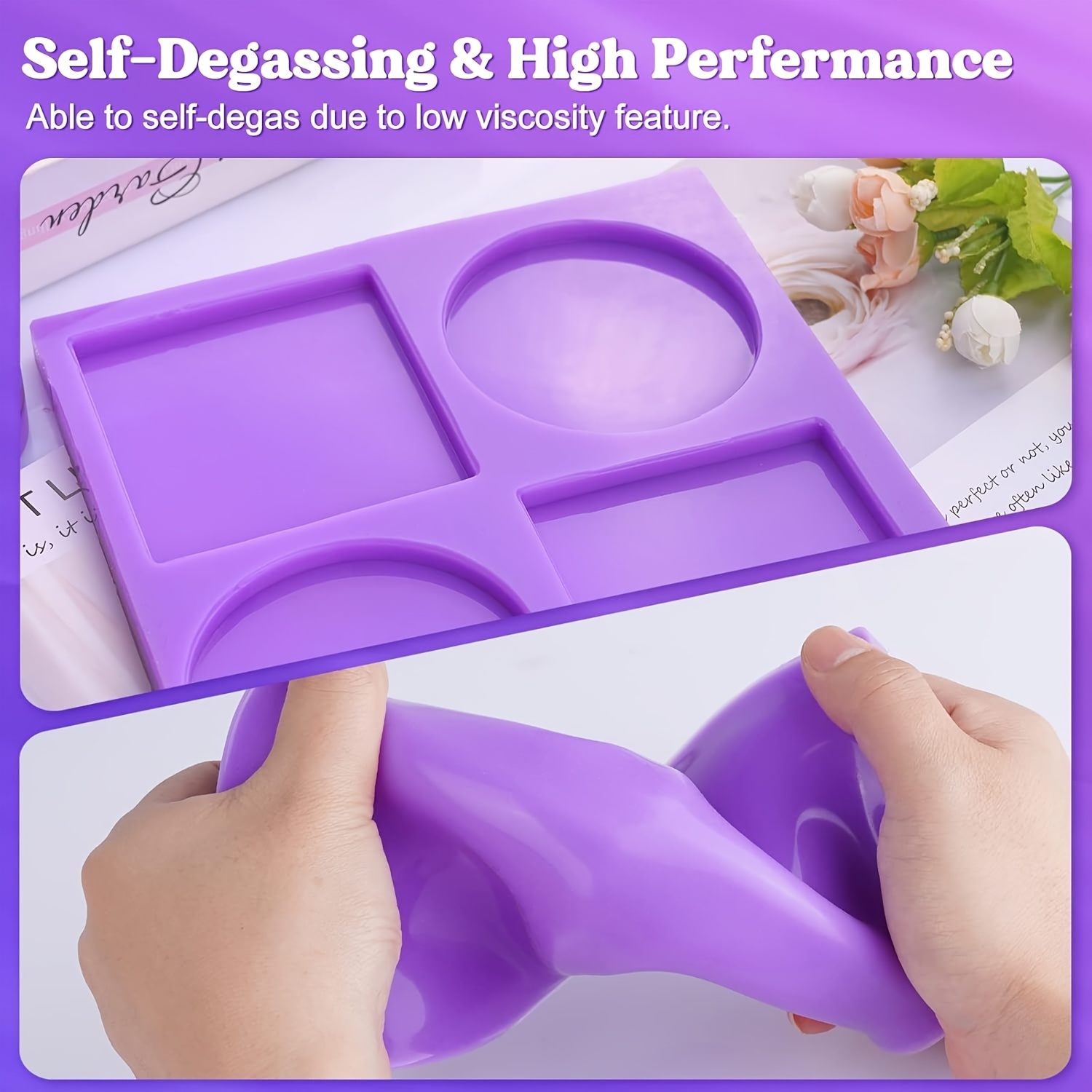 Purple Liquid Silicone Rubber  - đánh giá và giá Soap Making Ratios