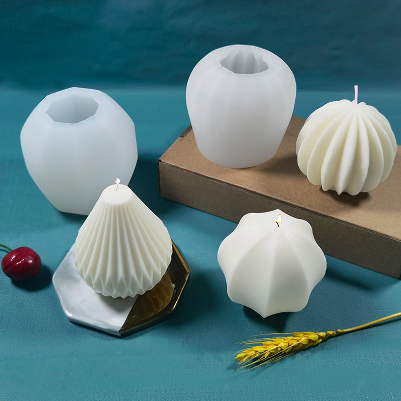 3D Silicone Candle Molds Geome - đánh giá và giá Soap Making Homemade