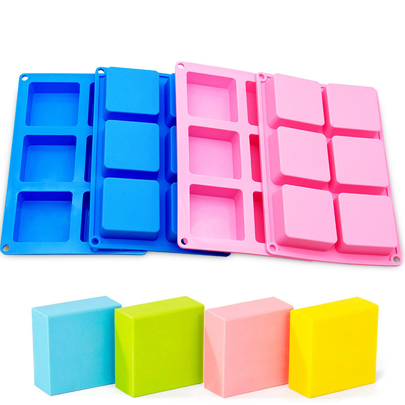 Square Soap Molds 6-Cavity Non - đánh giá và giá Soap Making Designs