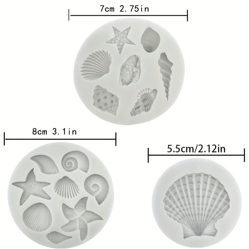 3pcs/set, Shell Mold Set, Irre - đánh giá và giá Soap Making Easy