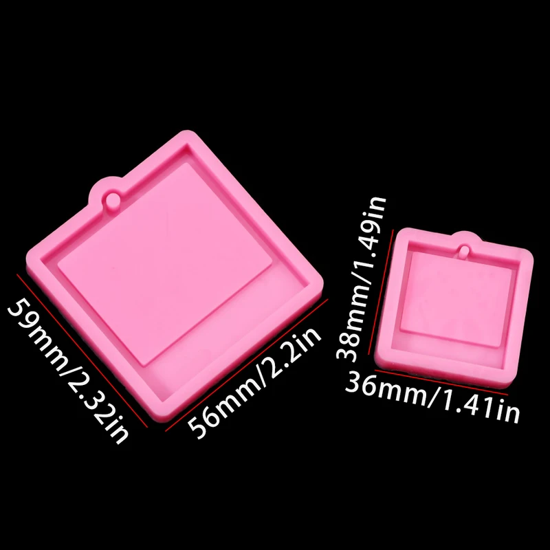 Photo Frame Epoxy Resin Keycha - đánh giá và giá Soap Making Utensils