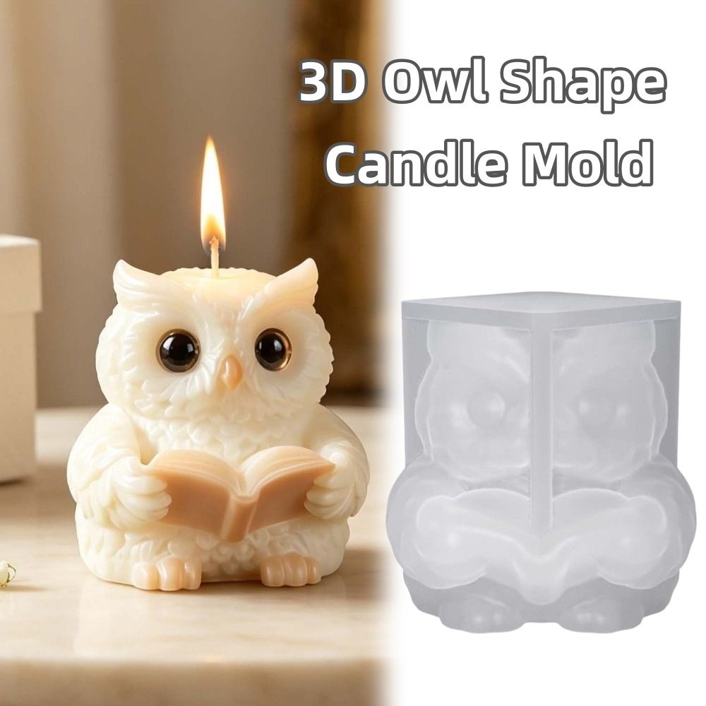 New 3D Design Candle Mold Owl  - đánh giá và giá Soap Making Easy